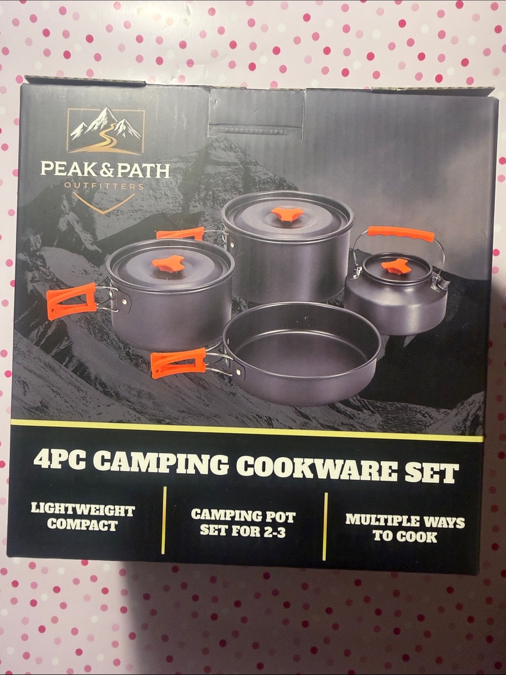 PEAK & PATH Outfitters 4PC Camping Cookware Set NWT